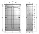 2-deurskast ISABEL brocante kast wit_6